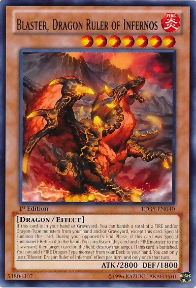 Blaster, Dragon Ruler of Infernos [LTGY-EN040] Rare | L.A. Mood Comics and Games