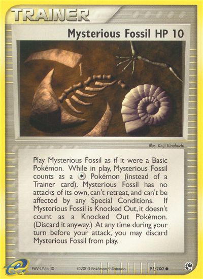 Mysterious Fossil (91/100) [EX: Sandstorm] | L.A. Mood Comics and Games