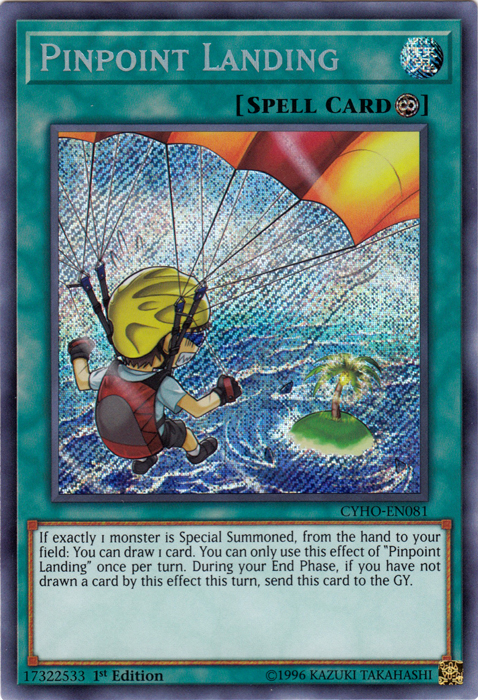 Pinpoint Landing [CYHO-EN081] Secret Rare | L.A. Mood Comics and Games