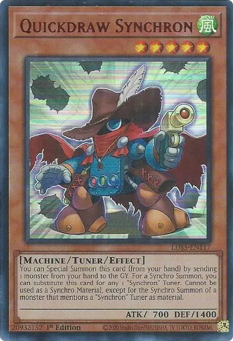 Quickdraw Synchron (Red) [LDS3-EN117] Ultra Rare | L.A. Mood Comics and Games