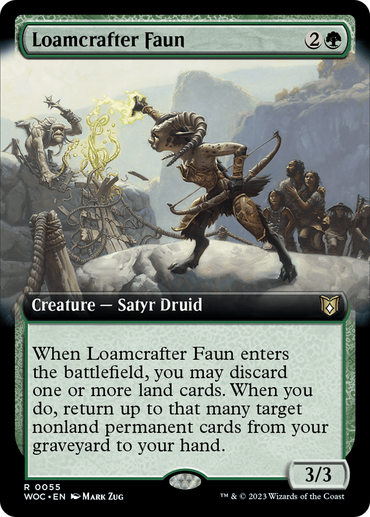 Loamcrafter Faun (Extended Art) [Wilds of Eldraine Commander] | L.A. Mood Comics and Games