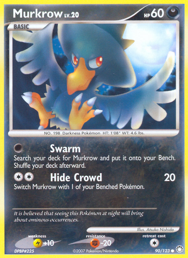 Murkrow (90/123) [Diamond & Pearl: Mysterious Treasures] | L.A. Mood Comics and Games