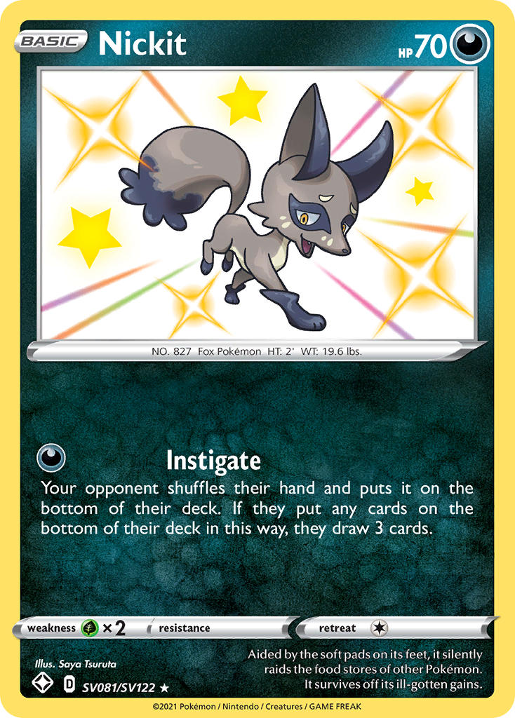Nickit (SV081/SV122) [Sword & Shield: Shining Fates] | L.A. Mood Comics and Games