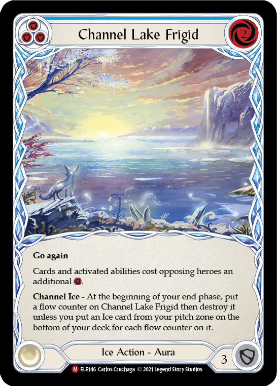 Channel Lake Frigid (Alternate Art) [ELE146] (Tales of Aria)  1st Edition Rainbow Foil | L.A. Mood Comics and Games