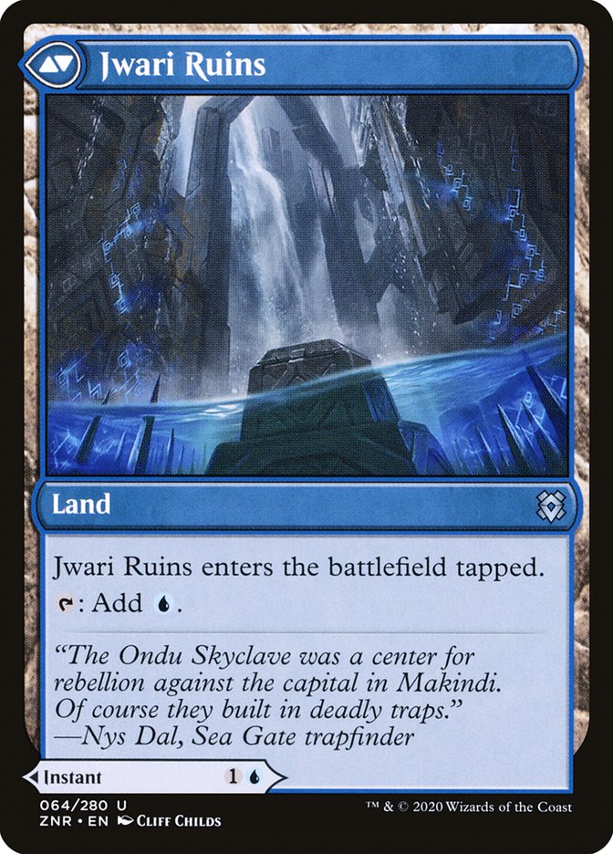 Jwari Disruption // Jwari Ruins [Zendikar Rising] | L.A. Mood Comics and Games