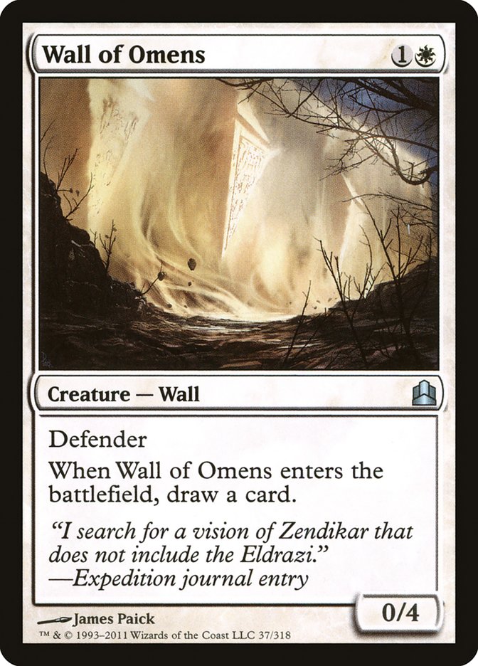 Wall of Omens [Commander 2011] | L.A. Mood Comics and Games