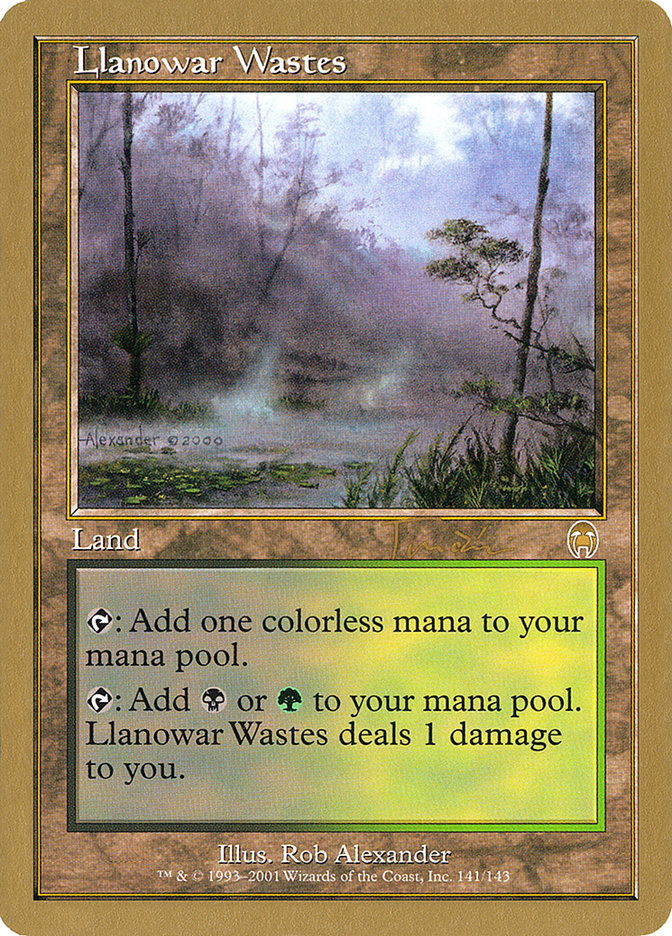 Llanowar Wastes (Jan Tomcani) [World Championship Decks 2001] | L.A. Mood Comics and Games