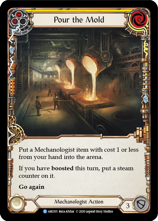 Pour the Mold (Yellow) [U-ARC015] (Arcane Rising Unlimited)  Unlimited Rainbow Foil | L.A. Mood Comics and Games