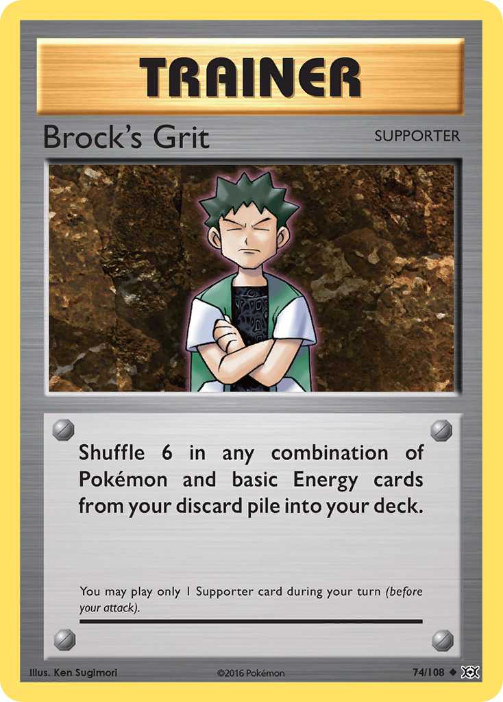 Brock's Grit (74/108) [XY: Evolutions] | L.A. Mood Comics and Games