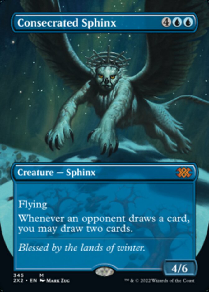 Consecrated Sphinx (Borderless Alternate Art) [Double Masters 2022] | L.A. Mood Comics and Games