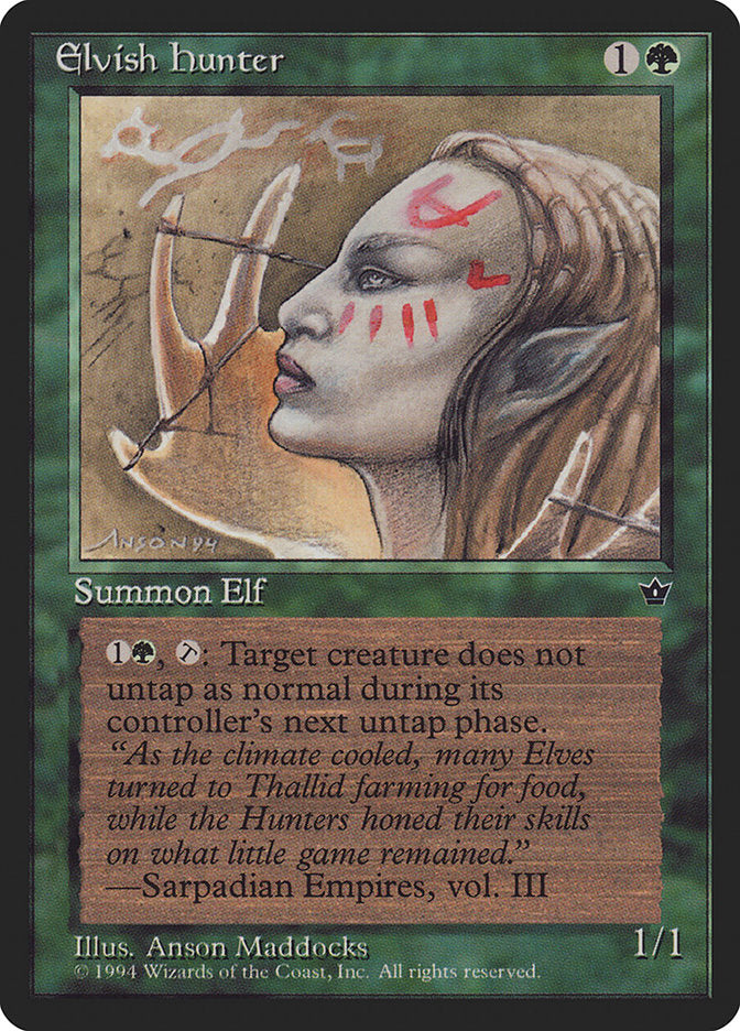 Elvish Hunter (Anson Maddocks) [Fallen Empires] | L.A. Mood Comics and Games