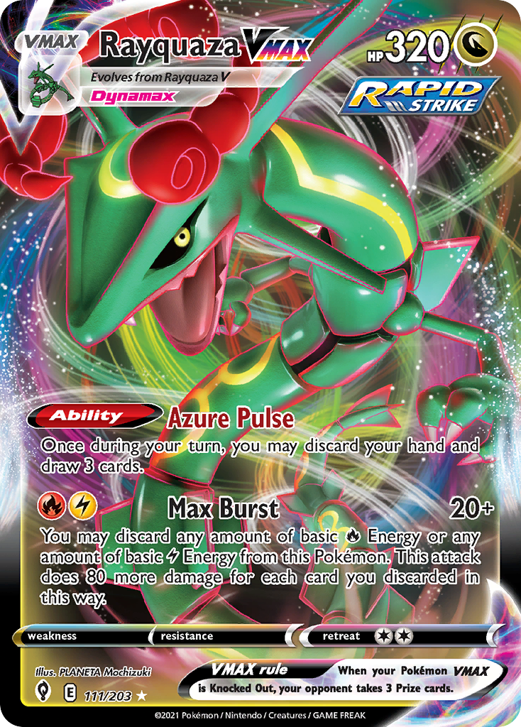 Rayquaza VMAX (111/203) (Jumbo Card) [Sword & Shield: Evolving Skies] | L.A. Mood Comics and Games