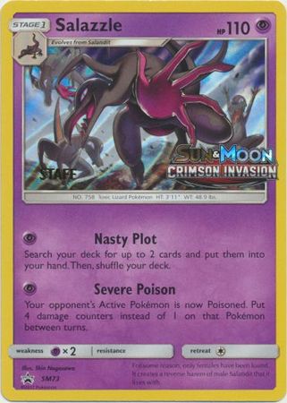 Salazzle (SM73) (Staff Prerelease Promo) [Sun & Moon: Black Star Promos] | L.A. Mood Comics and Games