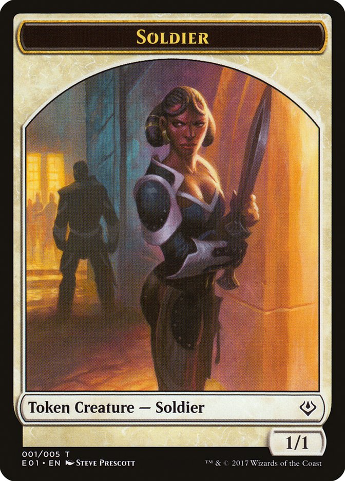 Soldier Token [Archenemy: Nicol Bolas Tokens] | L.A. Mood Comics and Games