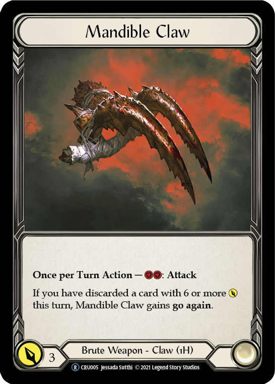 Mandible Claw [U-CRU005] (Crucible of War Unlimited)  Unlimited Normal | L.A. Mood Comics and Games
