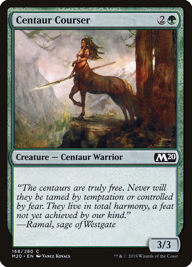 Centaur Courser [Core Set 2020] | L.A. Mood Comics and Games