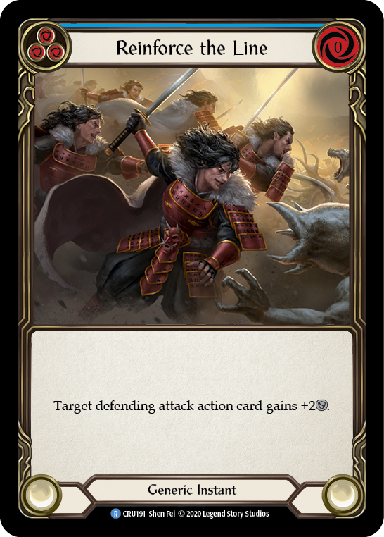 Reinforce the Line (Blue) [CRU191] (Crucible of War)  1st Edition Normal | L.A. Mood Comics and Games