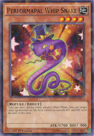 Performapal Whip Snake [SP15-EN013] Shatterfoil Rare | L.A. Mood Comics and Games