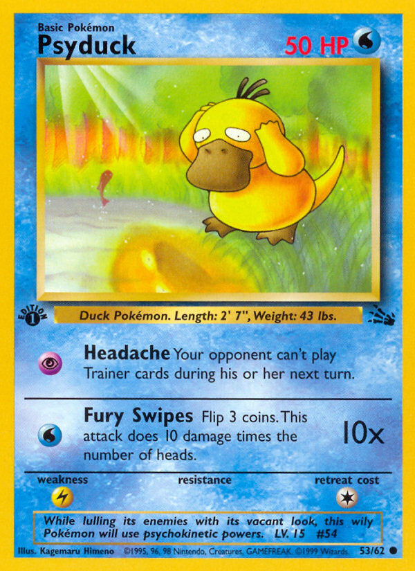 Psyduck (53/62) [Fossil 1st Edition] | L.A. Mood Comics and Games