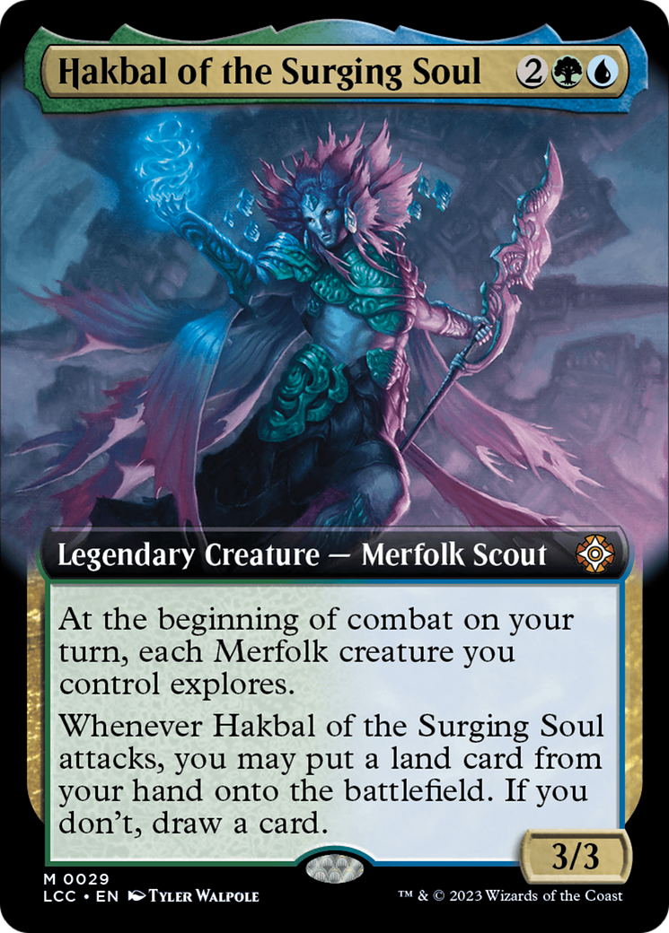 Hakbal of the Surging Soul (Extended Art) [The Lost Caverns of Ixalan Commander] | L.A. Mood Comics and Games