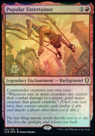 Popular Entertainer [Commander Legends: Battle for Baldur's Gate Prerelease Promos] | L.A. Mood Comics and Games