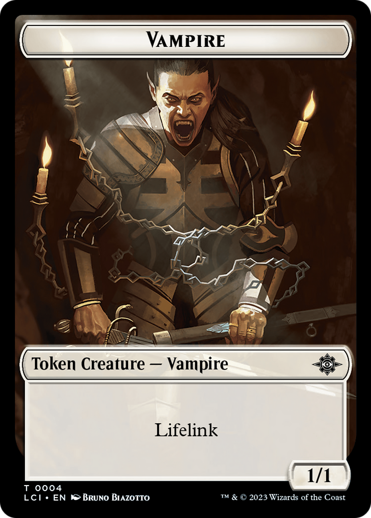 Emblem - Sorin, Lord of Innistrad // Vampire (0004) Double-Sided Token [The Lost Caverns of Ixalan Commander Tokens] | L.A. Mood Comics and Games