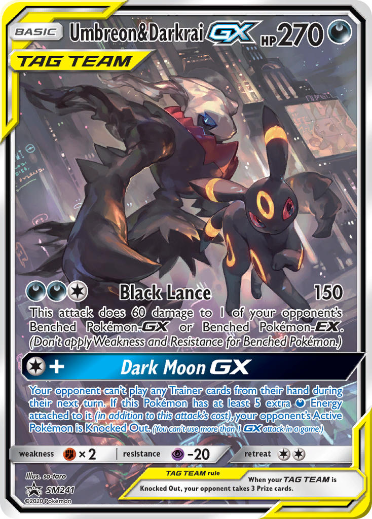 Umbreon & Darkrai GX (SM241) [Sun & Moon: Black Star Promos] | L.A. Mood Comics and Games