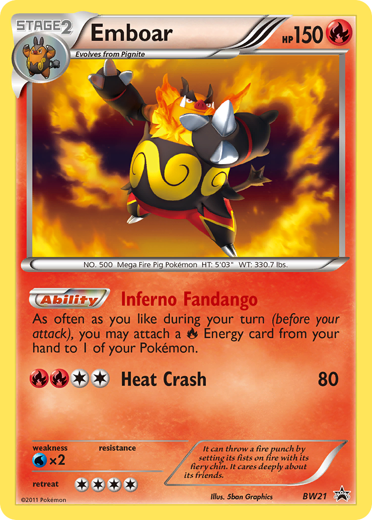 Emboar (BW21) [Black & White: Black Star Promos] | L.A. Mood Comics and Games