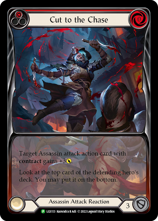 Cut to the Chase (Red) [LGS113] (Promo)  Rainbow Foil | L.A. Mood Comics and Games