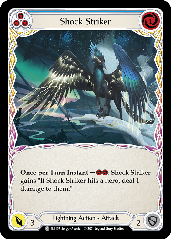 Shock Striker (Blue) [ELE197] (Tales of Aria)  1st Edition Normal | L.A. Mood Comics and Games