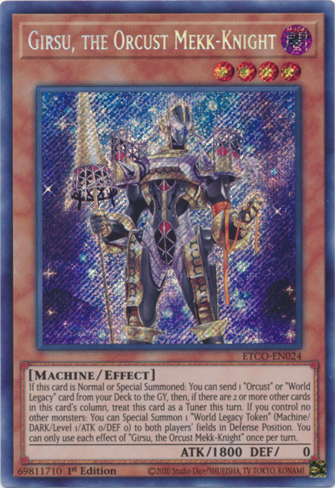 Girsu, the Orcust Mekk-Knight [ETCO-EN024] Secret Rare | L.A. Mood Comics and Games