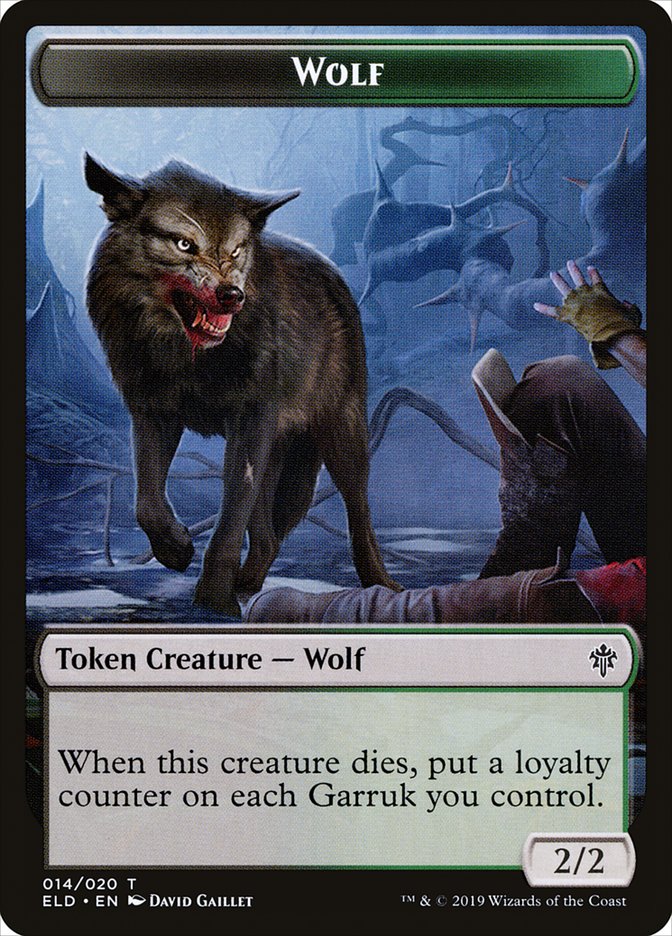 Wolf Token [Throne of Eldraine Tokens] | L.A. Mood Comics and Games