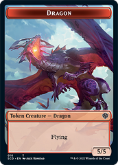 Dragon // Dragon Double-Sided Token [Starter Commander Decks] | L.A. Mood Comics and Games