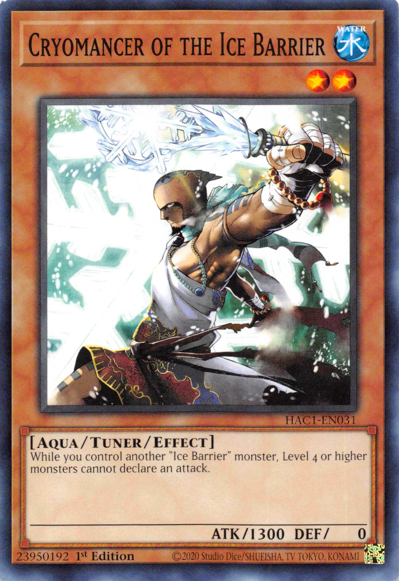 Cryomancer of the Ice Barrier [HAC1-EN031] Common | L.A. Mood Comics and Games