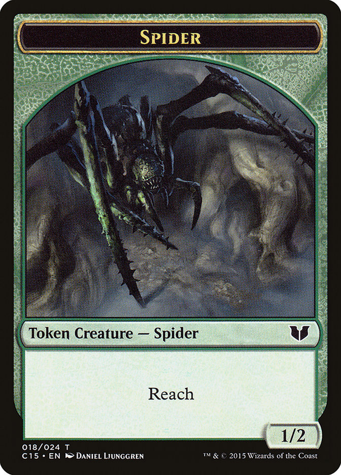 Spider Token [Commander 2015 Tokens] | L.A. Mood Comics and Games