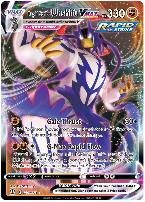 Rapid Strike Urshifu VMAX (088/163) (Jumbo Card) [Sword & Shield: Battle Styles] | L.A. Mood Comics and Games