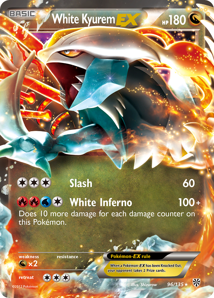 White Kyurem EX (96/135) [Black & White: Plasma Storm] | L.A. Mood Comics and Games