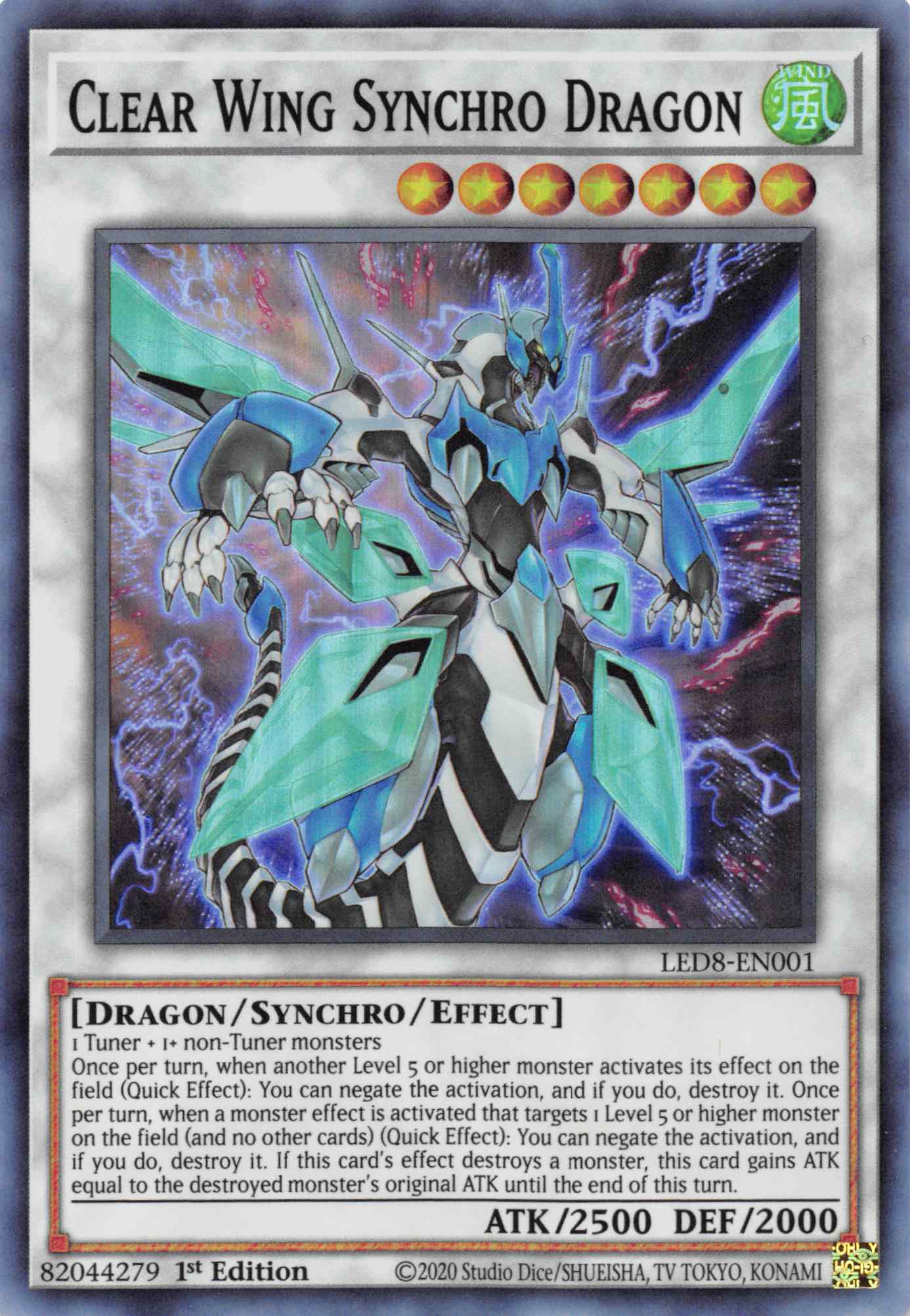 Clear Wing Synchro Dragon [LED8-EN001] Super Rare | L.A. Mood Comics and Games