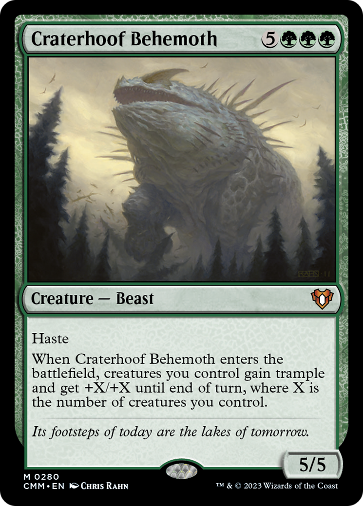 Craterhoof Behemoth [Commander Masters] | L.A. Mood Comics and Games