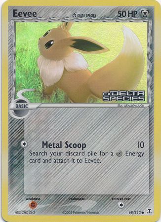 Eevee (68/113) (Delta Species) (Stamped) [EX: Delta Species] | L.A. Mood Comics and Games