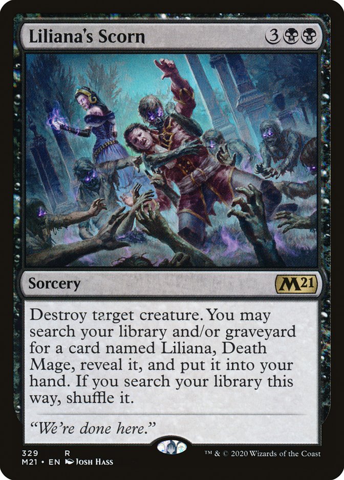 Liliana's Scorn [Core Set 2021] | L.A. Mood Comics and Games