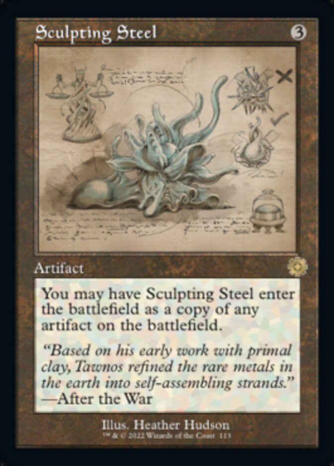 Sculpting Steel (Retro Schematic) [The Brothers' War Retro Artifacts] | L.A. Mood Comics and Games
