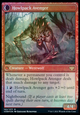 Ill-Tempered Loner // Howlpack Avenger [Innistrad: Crimson Vow Prerelease Promos] | L.A. Mood Comics and Games