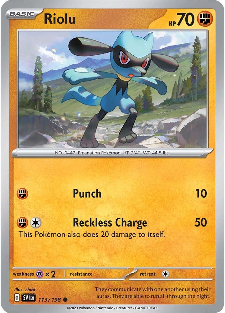 Riolu (113/198) [Scarlet & Violet: Base Set] | L.A. Mood Comics and Games