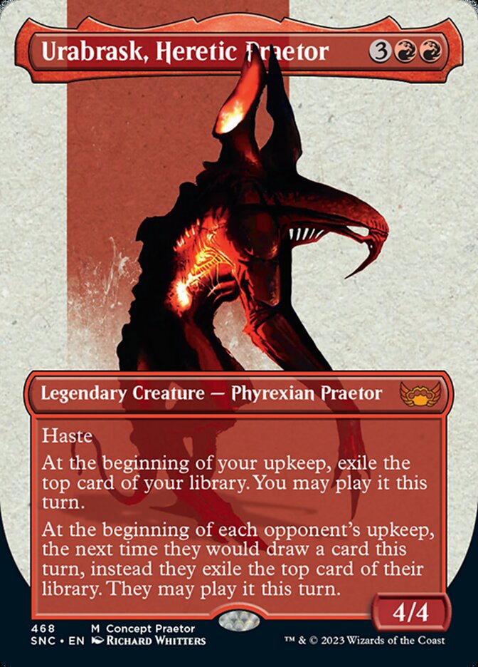 Urabrask, Heretic Praetor (Borderless Concept Praetors) [Phyrexia: All Will Be One] | L.A. Mood Comics and Games