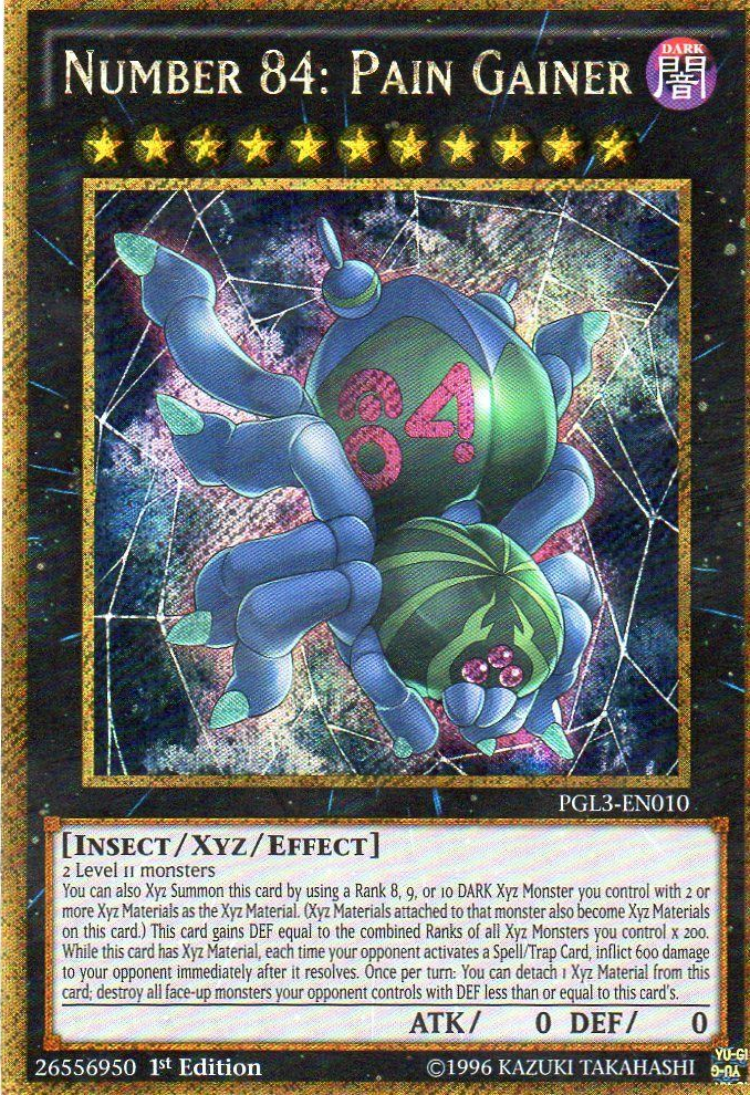 Number 84: Pain Gainer [PGL3-EN010] Gold Secret Rare | L.A. Mood Comics and Games
