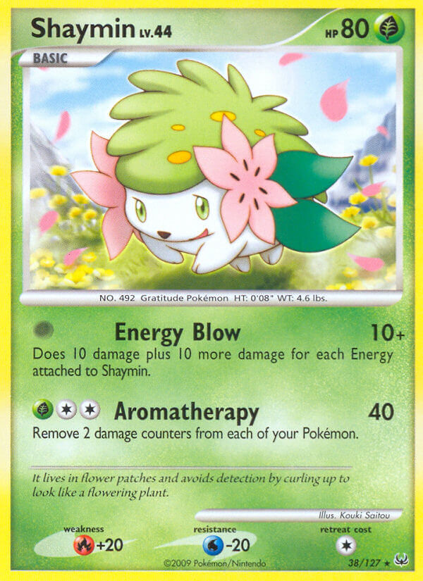 Shaymin (38/127) (Theme Deck Exclusive) [Platinum: Base Set] | L.A. Mood Comics and Games