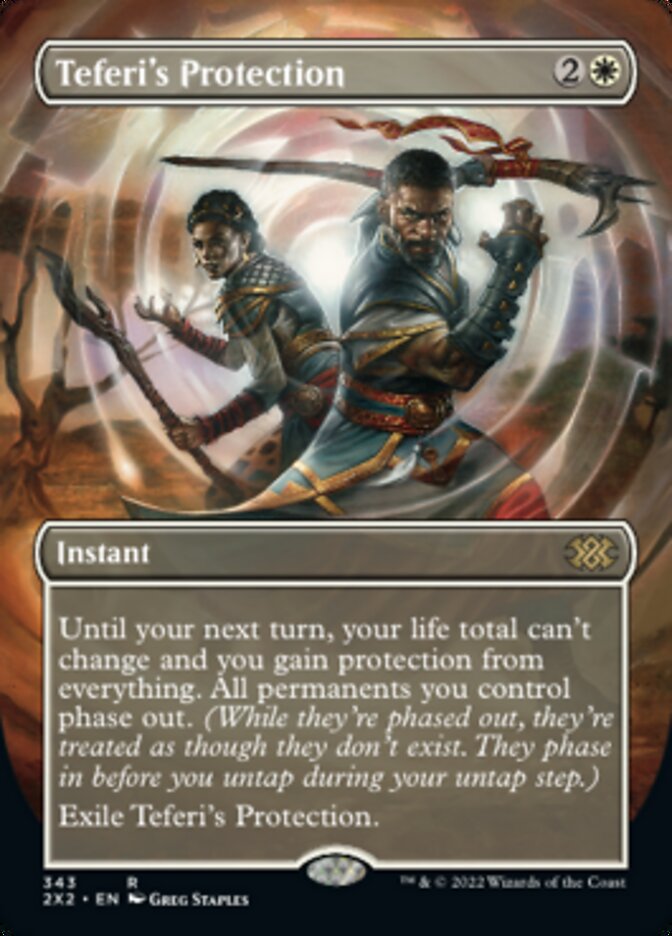 Teferi's Protection (Borderless Alternate Art) [Double Masters 2022] | L.A. Mood Comics and Games