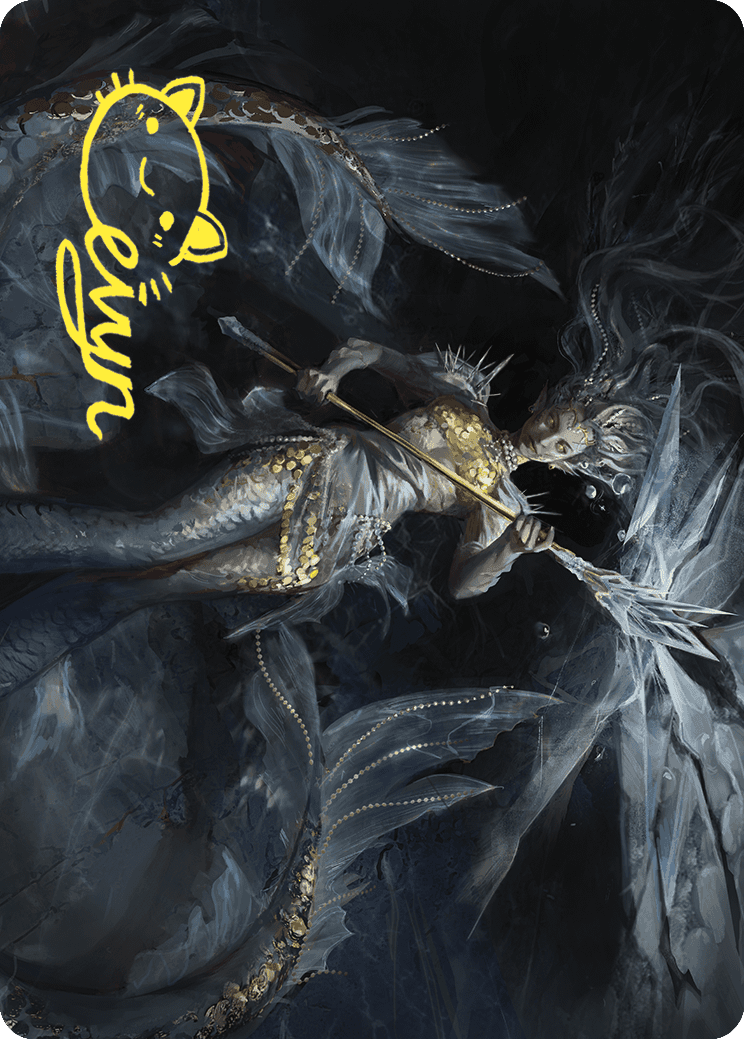 Sharae of Numbing Depths Art Card (Gold-Stamped Signature) [Wilds of Eldraine Art Series] | L.A. Mood Comics and Games