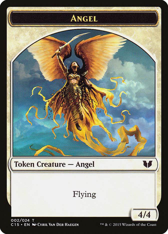 Angel // Knight (005) Double-Sided Token [Commander 2015 Tokens] | L.A. Mood Comics and Games
